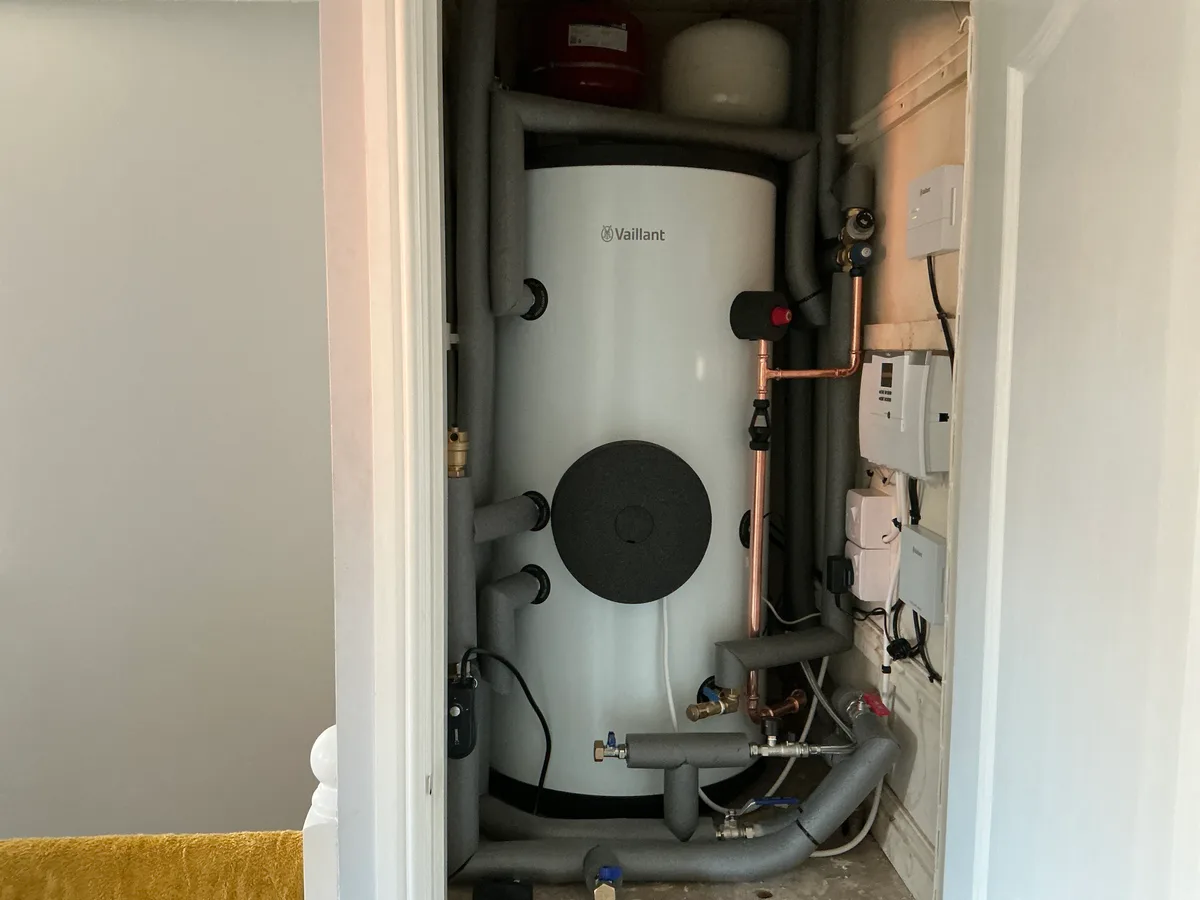 New Vaillant uniSTOR unvented cylinder installed in Sale